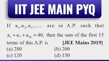 Arithmetic Progression (AP) JEE Mains 2019 Previous years Questions | Nitin Agrawal