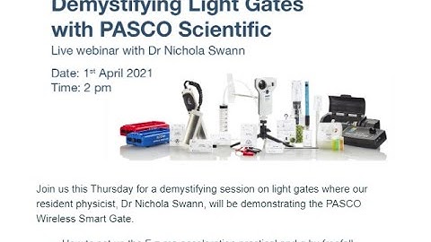 Demystifying Light Gates with PASCO webinar