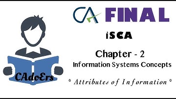 #38 CA FINAL ISCA CH-2 INFORMATION SYSTEMS CONCEPTS [Attributes of Information] Memory Technique