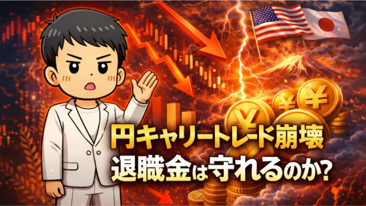 円キャリートレード崩壊：あなたの年金とS&P500が危険な理由【2026資産防衛】