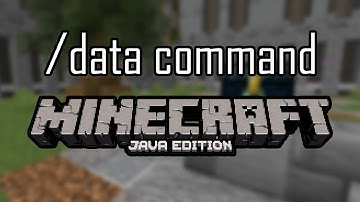 Minecraft command tutorial - /data