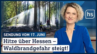 Hitze über Hessen – Waldbrandgefahr steigt | hessenschau vom 17.06.2022