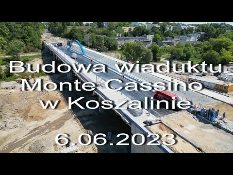 Budowa wiaduktu Monte Cassino w Koszalinie - 6.06.2023