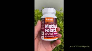 Methyl Folate, 400 mcg lọ 60 iên của Jarrow Formulas - iHerb Việt Nam