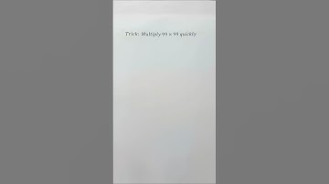 Multiply 99×99 in 30 Seconds! ✍️ #maths #mathematics #education #shortsfeed