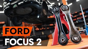 How to change front suspension arm / front control arm on FORD FOCUS 2 (DA) [TUTORIAL AUTODOC]
