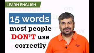 LEARN ENGLISH | 15 words most people don't use correctly | Learning with Friends