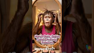 Mpok Bela Galau Salah potong rambut #potongrambut #salon #makarizo