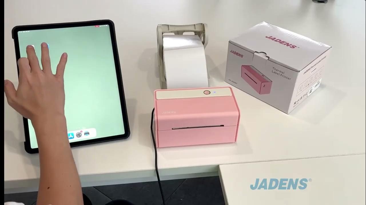 How to print via iPad ，Jadens thermal shipping label printer ，168BT