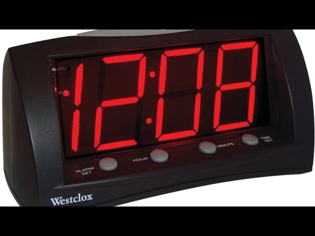 Timex T121s Alarm Clock with .7 Red Display (Silver)