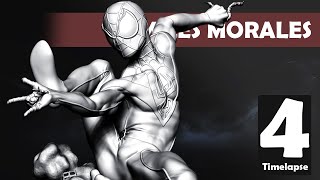 MILES MORALES (Spiderman) | Zbrush Sculpt Timelapse 4 | Sergio Hualde
