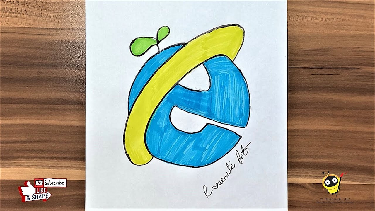 New Update How to draw Internet Browser Logo