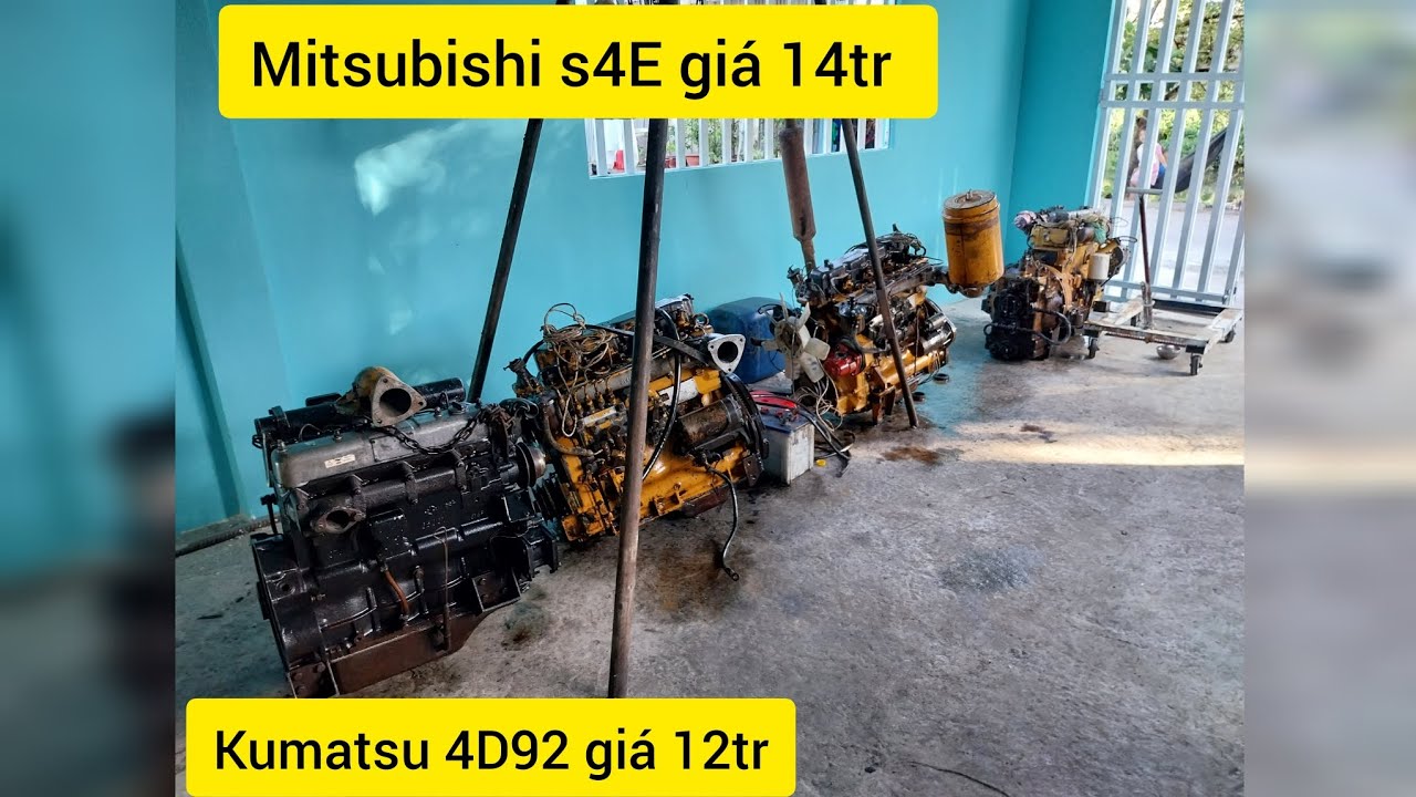 Mitsubishi s4E giá 14 triệu  kumatsu 4D92 giá 12 triệu