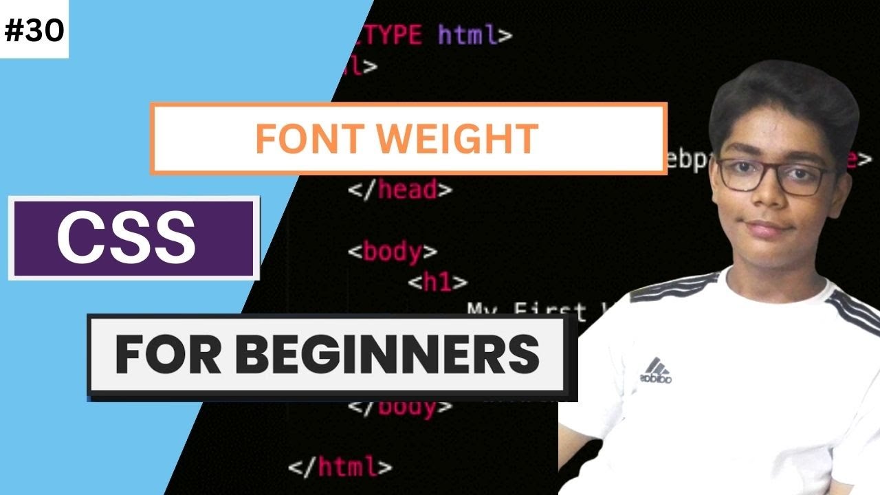 CSS Tutorial For Beginners In Urdu / Hindi 30 - Font Weight - YouTube