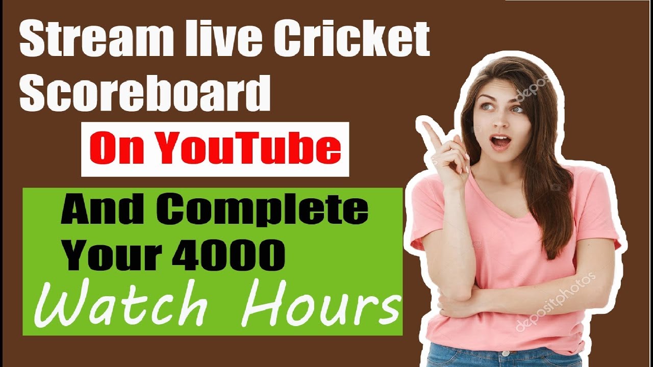 How To Stream Live Cricket Scoreboard On Youtube With OBS Studio