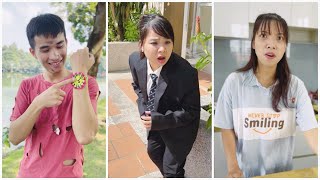 Step father & daughter - Bad friend with poor boy 🥲😔 Linh Nhi #shorts LNS vs SH Funny