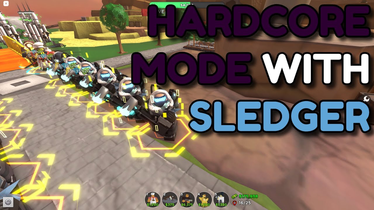 Sledger HARDCORE MODE WITH SLEDGER | ROBLOX TOWER DEFENSE SIMULATOR - YouTube