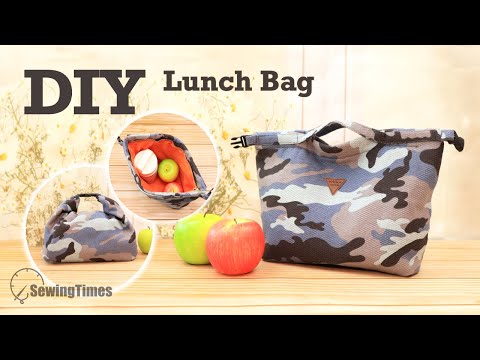 DIY Lunch Bag Tutorial 🍒 Available in two shapes Handmade bag tutorial