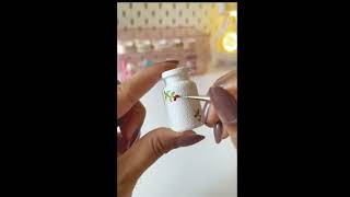 DIY Mini Bottle Art Easy Aesthetic Home Decor #shorts #diy #viralshort #trending