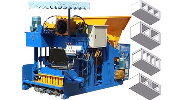 QTM10 15 QMY10-15 movable block machine working video Whatsapp: 008615168958352