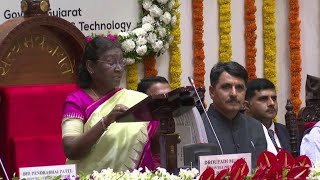 President Droupadi Murmu inaugurates &quot;National E-Vidhan Application&quot; of Gujarat Legislative Assembly