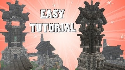 Minecraft: Tower & Outpost House TUTORIAL! - Part 2/2