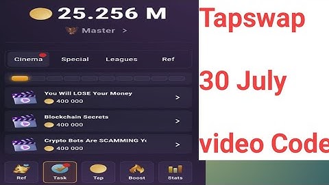 Block chain secret| tapswap today video Code| crypto Boots are scamming you