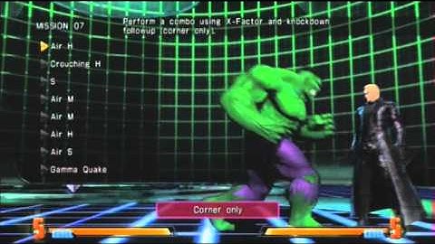 Marvel Vs Capcom 3: Hulk Mission Mode