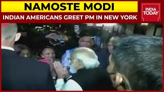 PM Modi To Address UNGA, Indian Americans Greet PM In New York | Namoste America