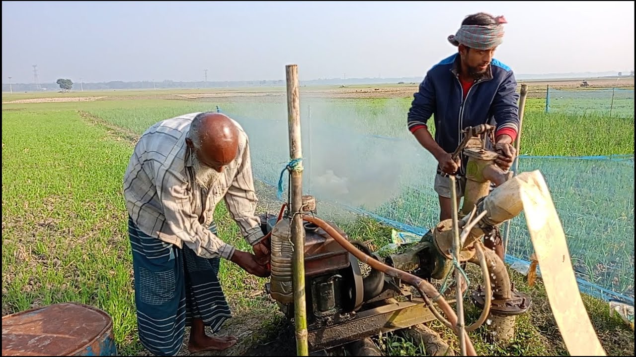 How to start a water pump.chalo machine starting process.