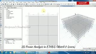 3D frame design and analysis in ETABS (Watch & Learn)