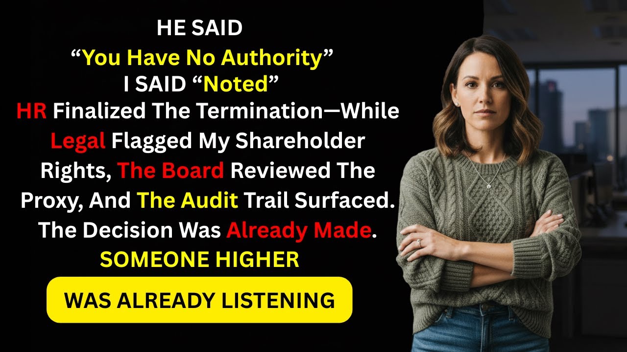 They Removed My Authority — One Shareholder Request Triggered a Board Review  