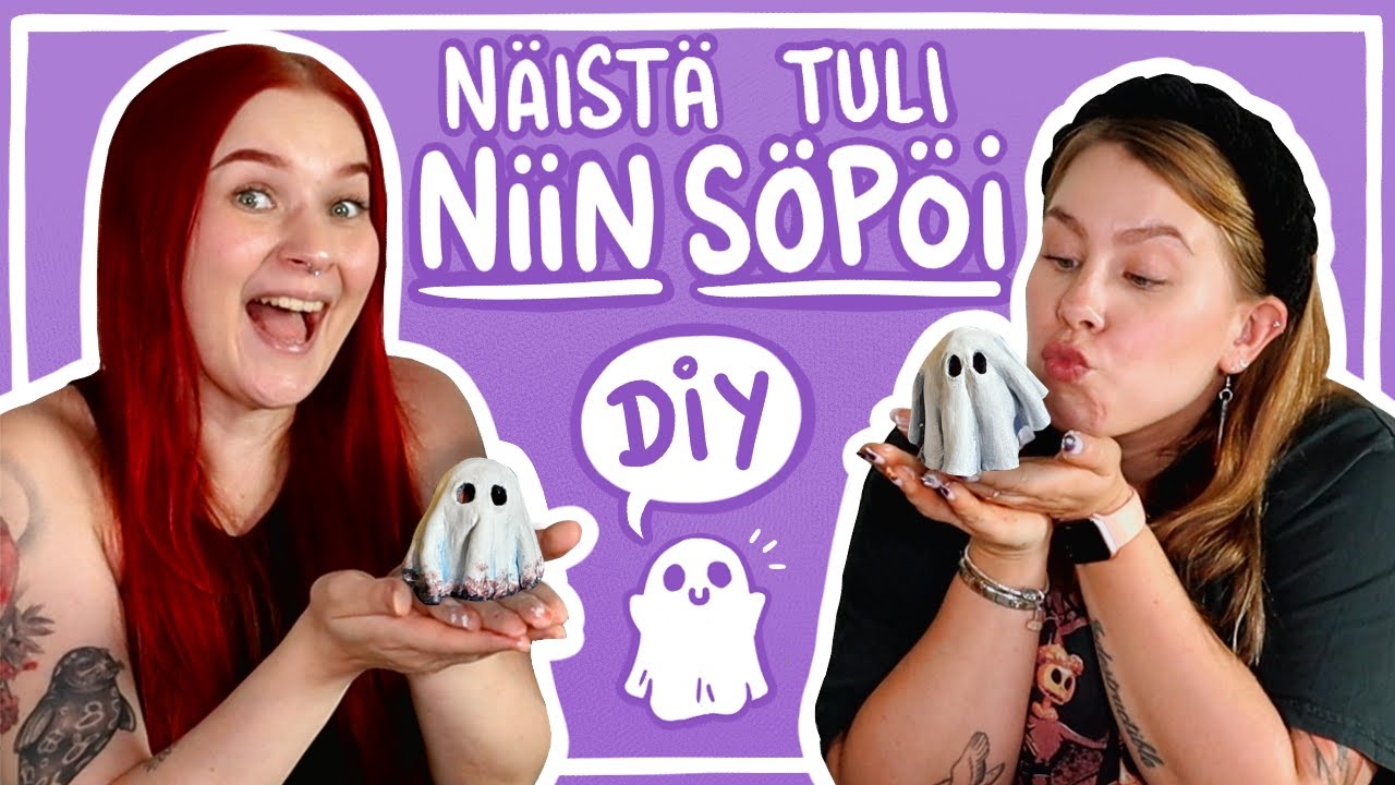 Askarreltiin söpöjä ja helppoja HALLOWEEN KORISTEITA! 🎃👻🖤 (ft. @jaatynytbanaaniofficial)