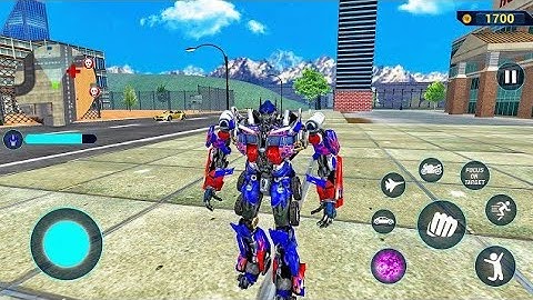Optimus Prime Multiple Transformation Jet Robot Car Game 2024 - Android Gameplay