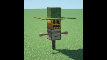 How To Make A Scarecrow In Minecraft. #minecraft #minecraftraj #shorts