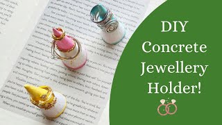DIY Concrete Jewellery Holder / Cement Craft Ideas / How to make Ring Holders at Home / Ring Cones