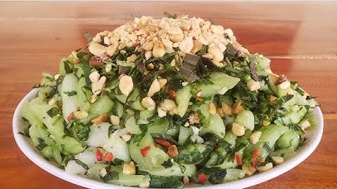 Cách Làm Nộm Dọc Mùng | Gỏi Dọc Mùng | Lâm Tươi