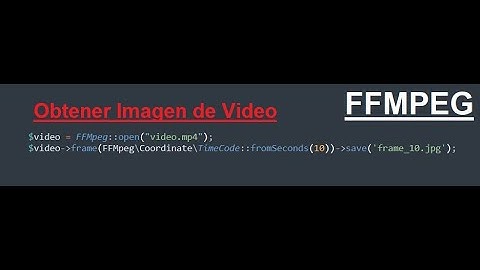 Laravel FFMPEG Instalación parte 2 - Prueba.
