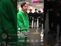 Stray Kids meeting Flowsik and giving him their album (they also gave it to Jessi) 180401