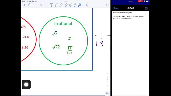 Math 10C Chapter 4.2 Irrational numbers and how they relate to radicals
