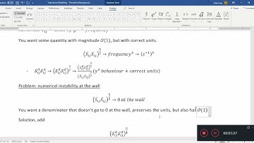 Turbulence Modelling 57 - LES WALE Wall Adapting Local Eddy Viscosity Qualitative Overview part ii