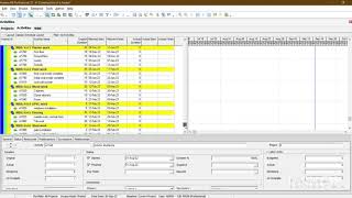 Scheduling on Primavera P6 of construction of a house