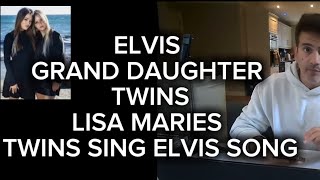 Download Lagu LISA MARIE PRESLEY TWINS FINLEY N HARPER SING ELVIS SONG TOGETHER WITH FANS 