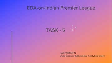 Exploratory Data Analysis on IPL dataset