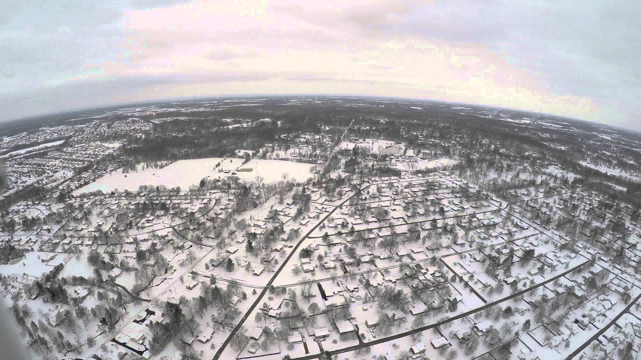Snow Day Aerial in 4K Pewee Valley,KY YouTube