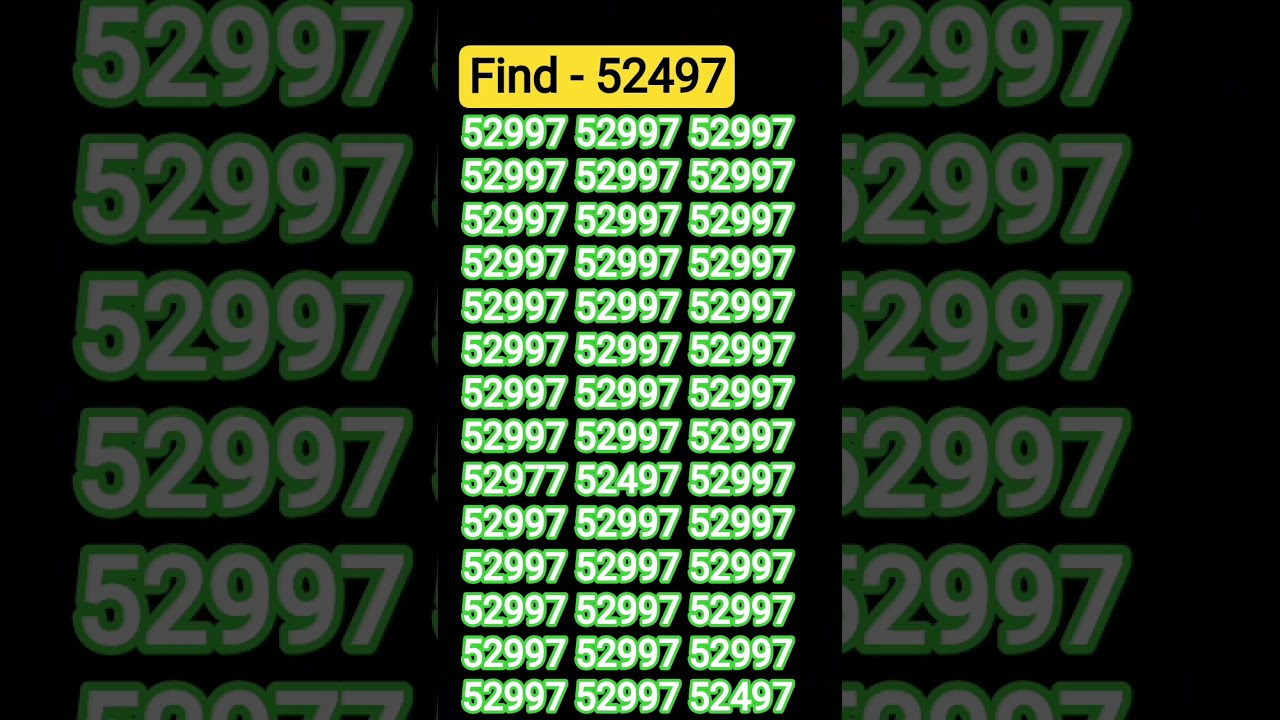 Find 52497 😱🤔 join for more puzzle 🧩 