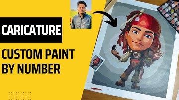 [NEW] - Custom Caricature Paint by Numbers | Time-lapse #paintbynumber #diycrafts