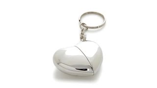 PhotoLocket 16GB USB Puffed Heart Locket w/Chain