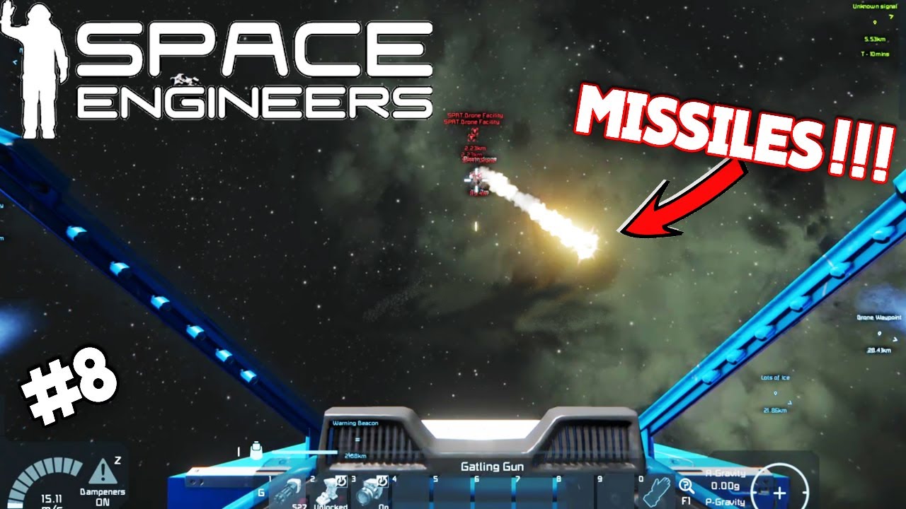 I'M UNDER ATTACK! | Space Engineers | Learning to Survive | #8 - YouTube