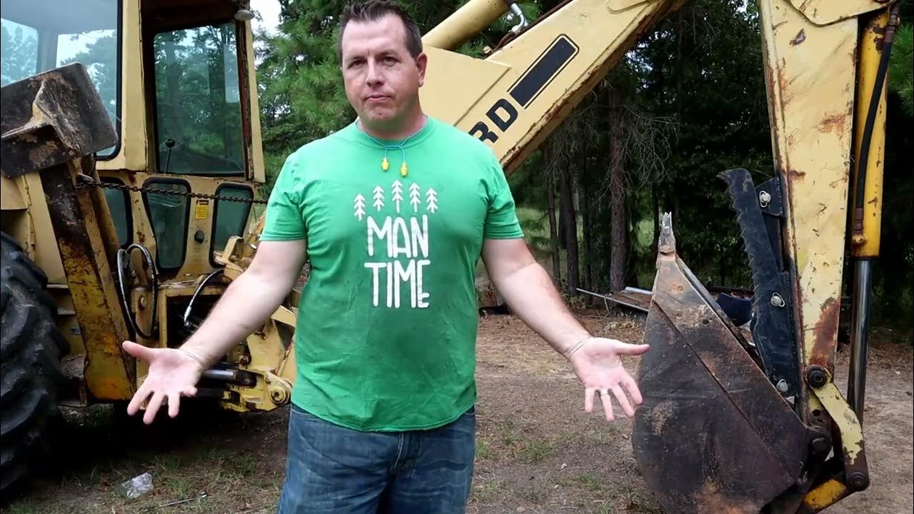 How To Replace Backhoe Hydraulic Hoses Joy of Old Yellow Iron YouTube